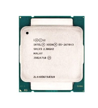Used Intel CPU E5-2670V3 SR1XS 2.30GHZ 30M 12-CORES LGA 2011-3 processor   Xeon E5 2670 V3