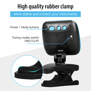 Accordeur de guitare JOYO JMT-03 prend en charge les modes MIC et CLIP Accordeur de guitare électrique basse avec métronome <span class=keywords><strong>TAP</strong></span> <span class=keywords><strong>Tempo</strong></span> et fonctions d'accord - Product Image 6