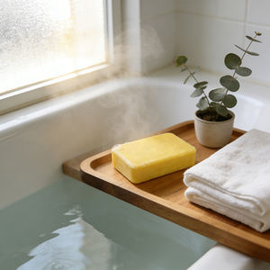 Jabón de <span class=keywords><strong>Azufre</strong></span> Antifúngico Artesanal para Adultos, para el Tratamiento del Eccema, <span class=keywords><strong>Barra</strong></span> de Baño Saludable, Efectos Blanqueadores y Antisépticos, Forma Sólida, Antiacné - Product Image 2