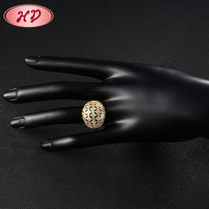 中国厂家直销批发婚礼首饰戒指女士金戒指 - Product Image 3