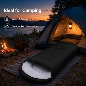 Saco de Dormir de Poliéster, Grueso y Cálido, Relleno de Algodón, para Adultos, para Acampar al Aire Libre y Viajar - Product Image 2