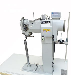 Machine à coudre industrielle informatisée à tête haute pour cuir, à aiguille simple et moteur, pour sacs à main de mode féminine RN-8365D - Product Image 1