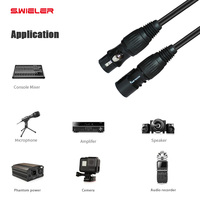 Câble audio XLR 3 broches de haute qualité 1M, mâle vers femelle, gaine PVC, pour scène, concert, mixeur, amplificateur, microphone, câble XLR 5M