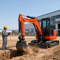 Mini-excavatrice sur chenilles de 1,5 tonne, 1,8 tonne, 2,5 tonne, moteur diesel CE, pour aménagement paysager, vente directe usine, fabricant