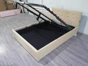 Cabecero ancho Cama tapizada con costuras decorativas Respaldo cómodo - Product Image 1