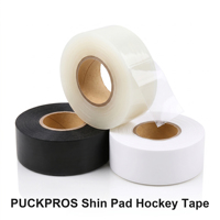 Bande adhésive pour protège-tibias de hockey sur glace PUCKPROS, PE imperméable, facile à déchirer, transparente, OEM, vente en gros
