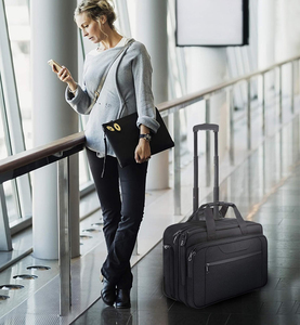 Sac à roulettes pour ordinateur portable de 17,3 pouces, sac de voyage imperméable pour ordinateur portable, sac à roulettes pour ordinateur portable avec poches RFID pour les voyages - Product Image 6