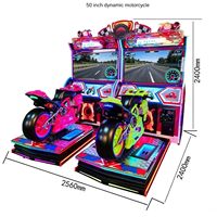 Machine de jeu d'arcade de simulation de course à écran LCD haute définition de 50 pouces à pièces avec construction en fer et en plastique Garantie de 1 an
