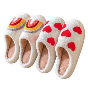Chaussons d'intérieur en coton pour femmes, les plus vendus 2026, chauds et respirants pour l'hiver, avec semelle extérieure en PVC, style fourrure - Product Image 6