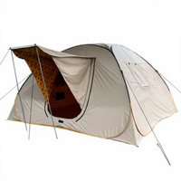 Tente instantanée double couche imprimée Moyen-Orient, deux portes, deux fenêtres, auvent portable, dôme pare-soleil, imperméable, quatre saisons