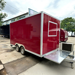 Remolque de Comida Móvil Totalmente Equipado para Venta Ambulante, con Barra de Remolque, Construcción de Acero Inoxidable y Fibra de Vidrio, para Hot Dogs y Dulces - Product Image 1