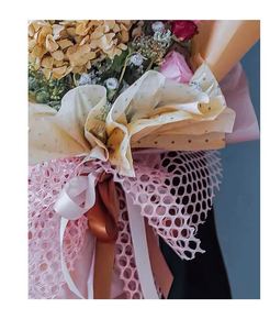 Rouleau de filet ajouré de style arrondi 60cm*4.5m pour emballage de bouquets de fleurs, idéal pour les fleuristes - Product Image 6