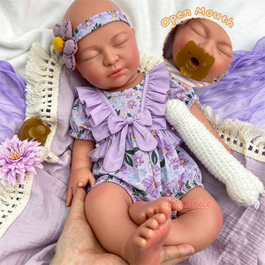 55cm Realistic Full Body Silicone <strong>Reborn</strong> Baby Doll Newborn Doll Look Real Sleeping <strong>Bebes</strong> <strong>Reborn</strong> De Silicona Anatomically Correct - Product Image 1