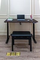 Bureau de direction électrique ergonomique à mémoire de forme, extensible verticalement, avec cadre métallique moderne, hauteur réglable, pour usage commercial et villa