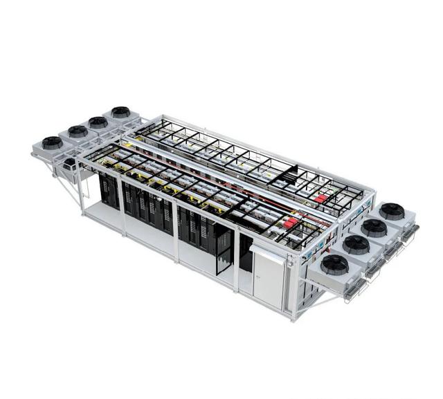 Vertiv SmartMod Max DX Prefabricated Modular Data Center Infrastructure System up to 200kW with Direct Expansion Cooling Units