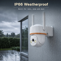 HS30 2K 3MP 1920x1080 15FPS WiFi Dış Mekan PTZ Kamera 79 °   Gözlem Açısı 10m Gece Görüşlü DC12V IP66 Su Geçirmez Güvenlik Kamerası