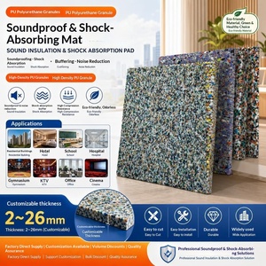 Rouleau de <span class=keywords><strong>sous</strong></span>-couche acoustique en caoutchouc PU recyclé pour sols flottants – Isolation <span class=keywords><strong>phonique</strong></span> contre les impacts sonores pour hôtels, immeubles de grande hauteur et villas résidentielles - Product Image 2