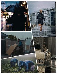 Chaqueta Impermeable Ligera para Lluvia con Capucha Reflectante y Plegable, para Hombres y Mujeres Adultos - Product Image 6