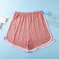 Nouveau style 2025 – Short de pyjama décontracté ample pour femme, été, respirant, taille haute, grande taille, en polyester uni, pour fitness et sport