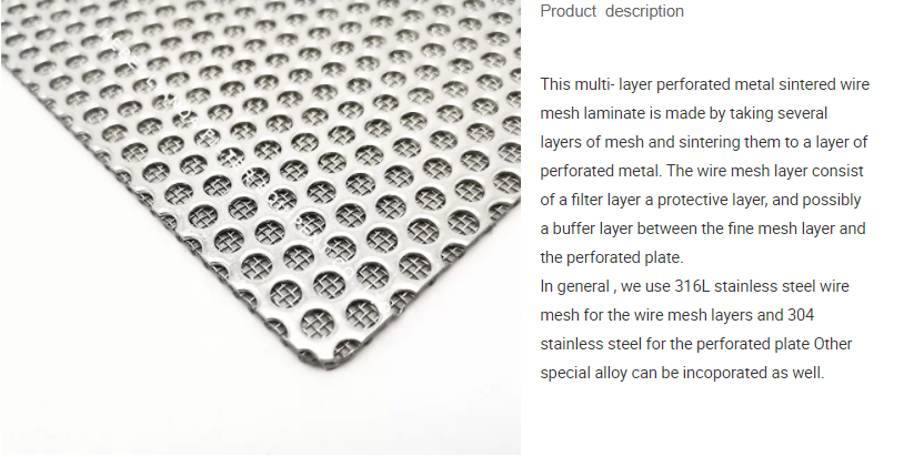 Cold Rolled Stainless Steel Perforated Plate For Decorative