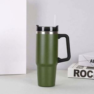 Adults Stainless Steel <b>Cup</b> With 30Oz Thermal Insulation and Modern Design Straw - Product Image 4