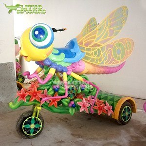 Parc d'attraction Voiture de tourisme Animatronic Cartoon Fibre de verre Insecte <span class=keywords><strong>Bug</strong></span> Parade électrique Flotteur Scooter Manèges - Product Image 6