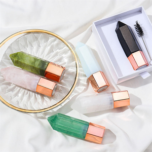 Multifunctionele Jade Parfum Roller Hexagonaal Prisma Kristallen Olie Massage Fles Voor Gezicht En Oog Reflexologie Massage - Product Image 4