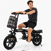 Vélo électrique pliable compact CE EN15194 DOC Moteur 250W 25KM/H Batterie 48V 20Ah Sans suspension Couple de 30-50Nm