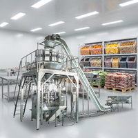 Verticale FFS gemengde noten, gedroogd fruit, stikstof, maïs, bakkerij, aardappelchips verpakkingsmachine, multihead weger verpakkingsmachine