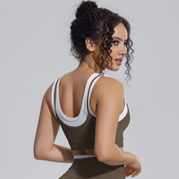 OEM/ODM Lichtgewicht Ademend Yoga Sportbeha voor Vrouwen, Zachte Gevoerde Hoge Ondersteuning Gym Fitness Yoga Beha
