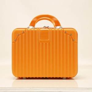 กระเป๋าแต่งหน้าขนาดเล็ก 14 นิ้วกระเป๋าเครื่องสำอางแบบพกพาน้ำหนักเบาพร้อมซิปสีทึบมาการองสีเขียวสำหรับผู้หญิงการจัดเก็บสำหรับการเดินทาง - Product Image 4