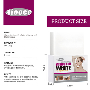 Jabón Limpiador de Niacinamida y Arbutina, Hidratante, Iluminador, <span class=keywords><strong>Espuma</strong></span> Limpiadora Facial de Limpieza Profunda, Jabón Artesanal - Product Image 4