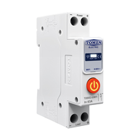 Interruptor Inteligente WIFI PRINT TECH Mini 220VDC 63A con Medición y Monitoreo, Disyuntor Temporizador de 3 Polos 6kA, Cobre y Plástico