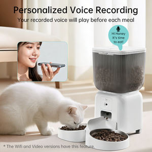 Distributeur automatique intelligent et étanche de nourriture pour animaux de compagnie (chats et chiens) avec contrôle à distance, double gamelle, double objectif, 4L, en plastique - Product Image 4