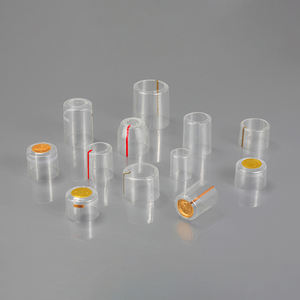 Capsules thermorétractables rigides en <span class=keywords><strong>PVC</strong></span> transparent avec <span class=keywords><strong>bande</strong></span> de déchirure verticale, résistantes à l'humidité, pour aliments pour bébés - Product Image 1