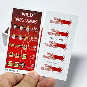 Billets de loterie à gratter - Cartes de bingo à gratter - Impression de logo personnalisé - Vente en gros d'usine à <span class=keywords><strong>prix</strong></span> compétitif - Product Image 4