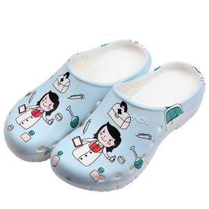 <span class=keywords><strong>Scarpe</strong></span> donna donna stampa medico zoccoli leggeri EVA medico chirurgo sanitario igienista dentale sandalo veterinario igienista - Product Image 1