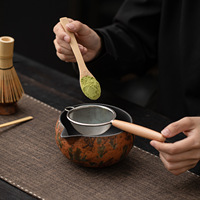 Ensemble de 8 pièces Flowing Spring Matcha, nouveau style chinois, coffret cadeau en céramique pour la préparation du thé, comprenant un bol, un fouet Chasen et autres accessoires