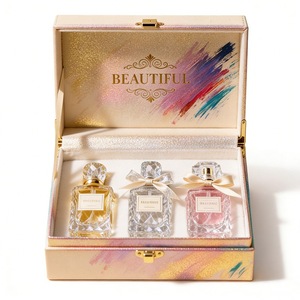 Caja de Regalo de Perfume Estilo Libro de Alta Gama Vintage, Personalizada, con Diseño Creativo de Cielo y Tierra, Impresión a Color y Laminación en Cartón - Product Image 4