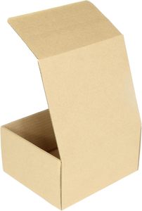 Boîte postale personnalisée à bande adhésive marron, refermable, pour e-commerce, expédition, envoi de cadeaux, sans ruban adhésif, montage facile - Product Image 3