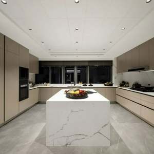 Juego de Gabinetes Modernos de Alta Calidad, Diseño de Cocina de Lujo Personalizado con Isla, Encimeras y Accesorios para Fregadero - Product Image 2