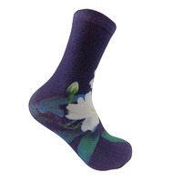 Chaussettes de sport respirantes en polyester imprimées numériquement en 3D de haute qualité, personnalisées, écologiques, avec logo sur le revers et le bas, pour jeunes hommes, collection printemps