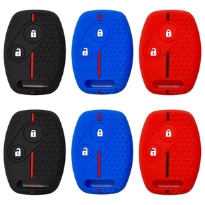 เค<span class=keywords><strong>ส</strong></span>กุญแจรถแบบซิลิโคน2ปุ่มปลอกหุ้มรีโมทสำหรับฮอนด้า CR-V ซีวิค Insight Fit SRV FRV chord 7 JAZZ Gr8 150 R - Product Image 6