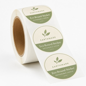 Autocollants en feuille d'argent personnalisés, étiquettes de logo métalliques pour l'emballage de boîtes cadeaux - Product Image 1