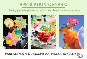 Miễn Phí Thân Thiện Với Môi Tùy Chỉnh Thiết Kế In Giấy Cocktail Ô Tăm Tăm Dùng Một Lần Parasol <span class=keywords><strong>Picks</strong></span> Cho Tăng Cường Uống - Product Image 5