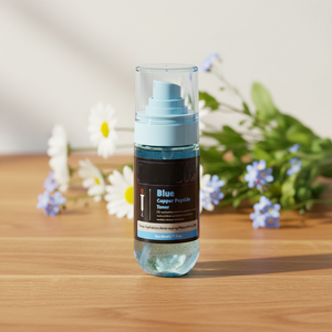 Tonique hydratant et éclaircissant au cuivre bleu de haute qualité, spray liquide biologique pour le soin de la peau, raffermissant - Product Image 1
