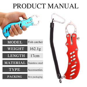 Pince <span class=keywords><strong>de</strong></span> contrôle <span class=keywords><strong>de</strong></span> pêche portable multifonctionnelle en acier inoxydable pour la position des cours d'eau Fournitures et outils pour l'équipement <span class=keywords><strong>de</strong></span> contrôle du poisson - Product Image 4