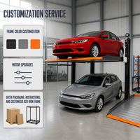 Système de stationnement vertical hydraulique, élévateur de voiture à deux poteaux, gain de place, disposition N+1 pour villas privées et garages familiaux