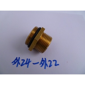 55 58 Water Outlet Connector External 24 To External 22 Copper High Pressure Washer Adapter - Product Image 2