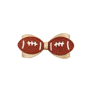 Children's Casual Fabric Cartoon Rugby Hairpin with Bowknot Eco-Friendly Daily Themed Hair Accessory - Product Image 3
